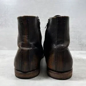 Frye Leather Lace Up Zip Ankle Boots - Men\'s Size 11.5 D - Brown Frye | Shoes | Frye Leather Lace Up Zip Ankle Boots Mens  main image 4
